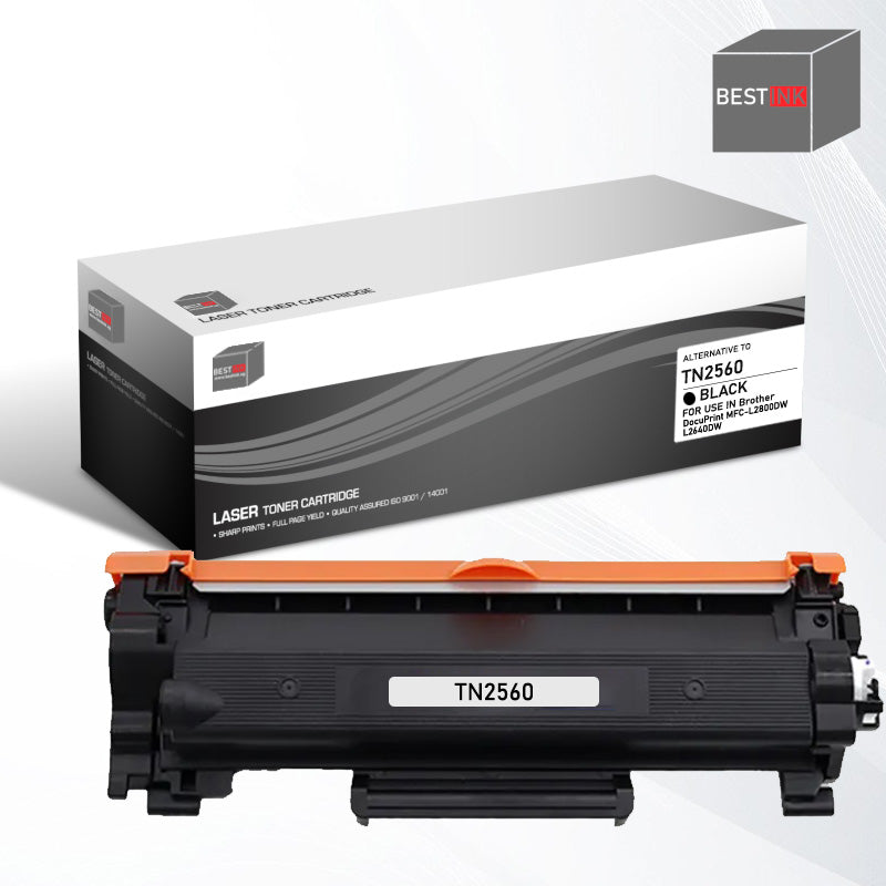 Bestink TN2560 2560XL Toner High Yield Toner DR2560 Drum