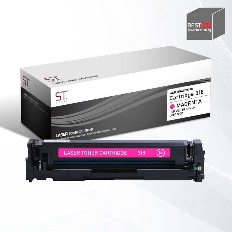 Bestink 318 Black Cyan Magenta Yellow Toner Cartridge