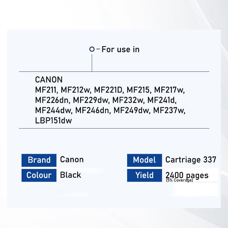 Bestink 337 Black Toner Cartridge