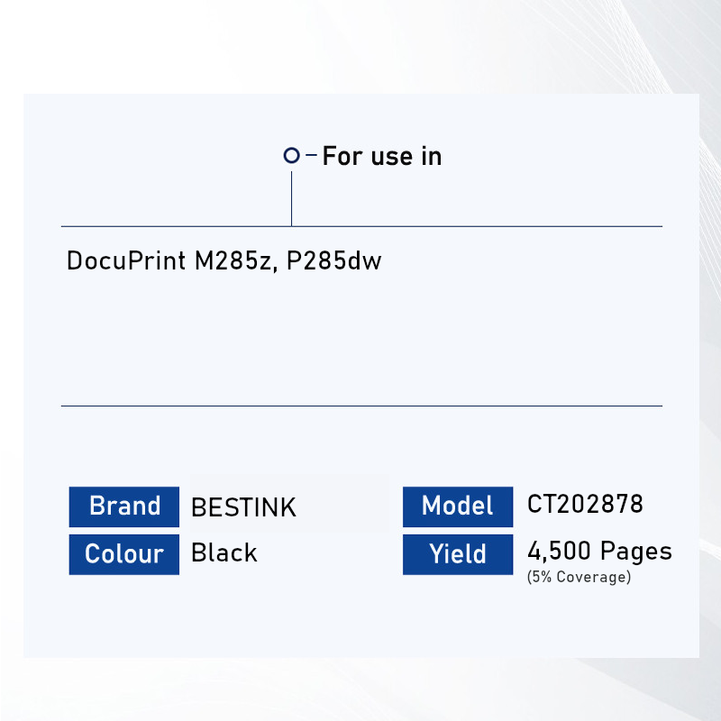 Bestink CT202878 Extra High Yield Black Toner Cartridge for use in DocuPrint M285z P285dw