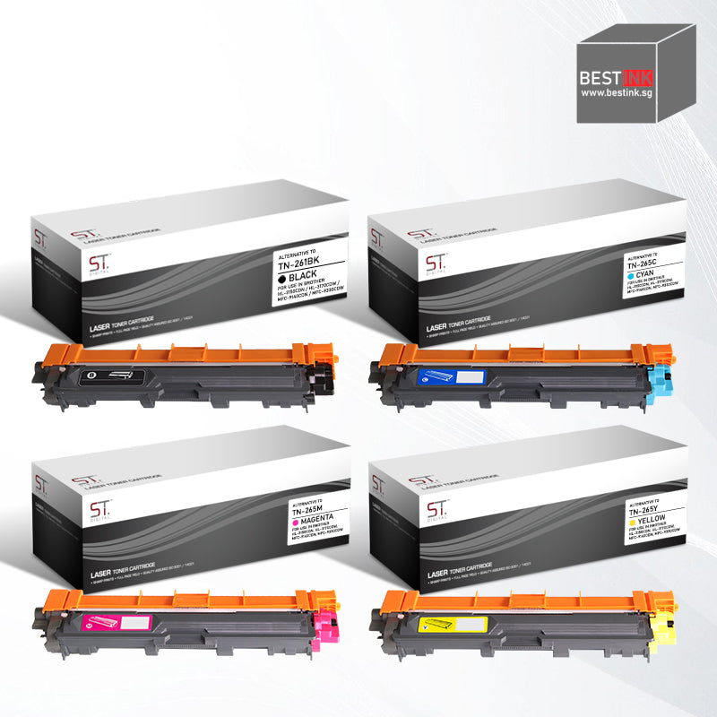 Bestink TN-265 Black Cyan Magenta Yellow Toner Cartridge